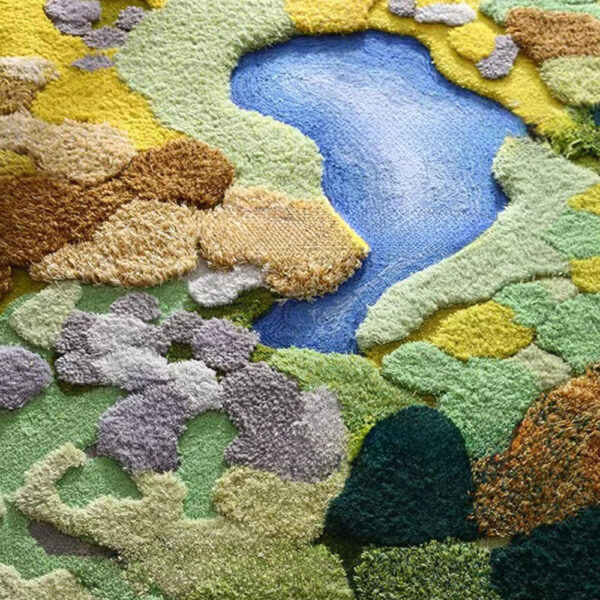 Tapis de couloir mousse vert personnalisé – Image 2