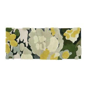 Tapis de couloir mousse vert style prairie jardin