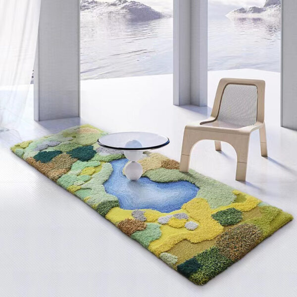 Tapis de couloir mousse vert personnalisé – Image 6