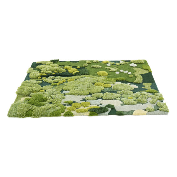 Tapis mousse rectangulaire vert forêt personnalisé – Image 3
