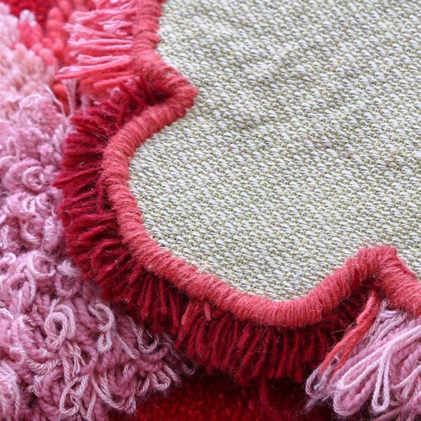 Tapis mousse rouge rond personnalisé – Image 5