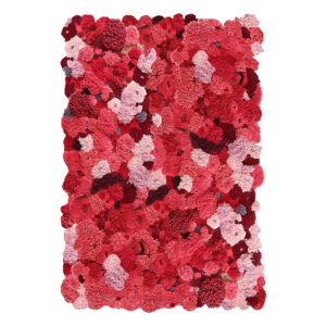 Tapis mousse rouge rectangulaire personnalisé