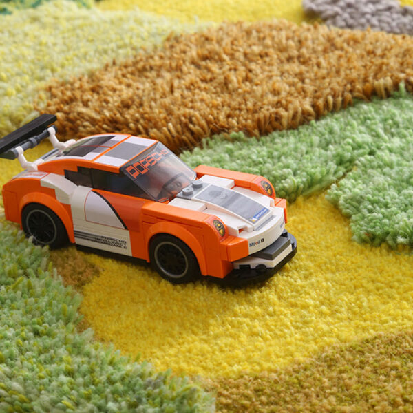 Tapis mousse personnalisé vert de forme organique – Image 3