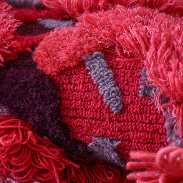 Tapis mousse rouge rond personnalisé – Image 3
