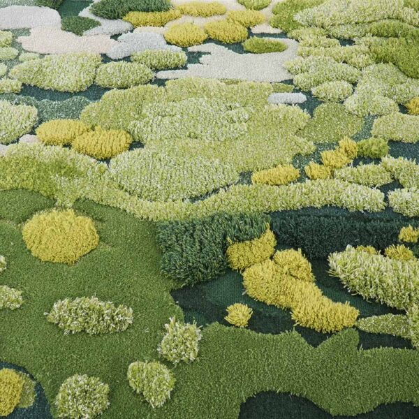 Tapis mousse rectangulaire vert forêt personnalisé – Image 2