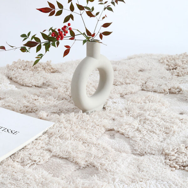 Tapis mousse blanc rond personnalisé – Image 4