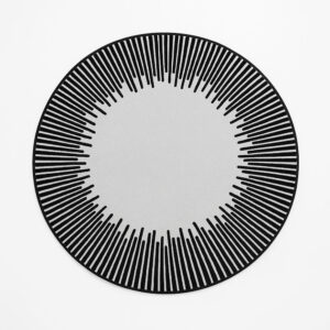 Tapis touffeté rond sur mesure 2,4 mètres